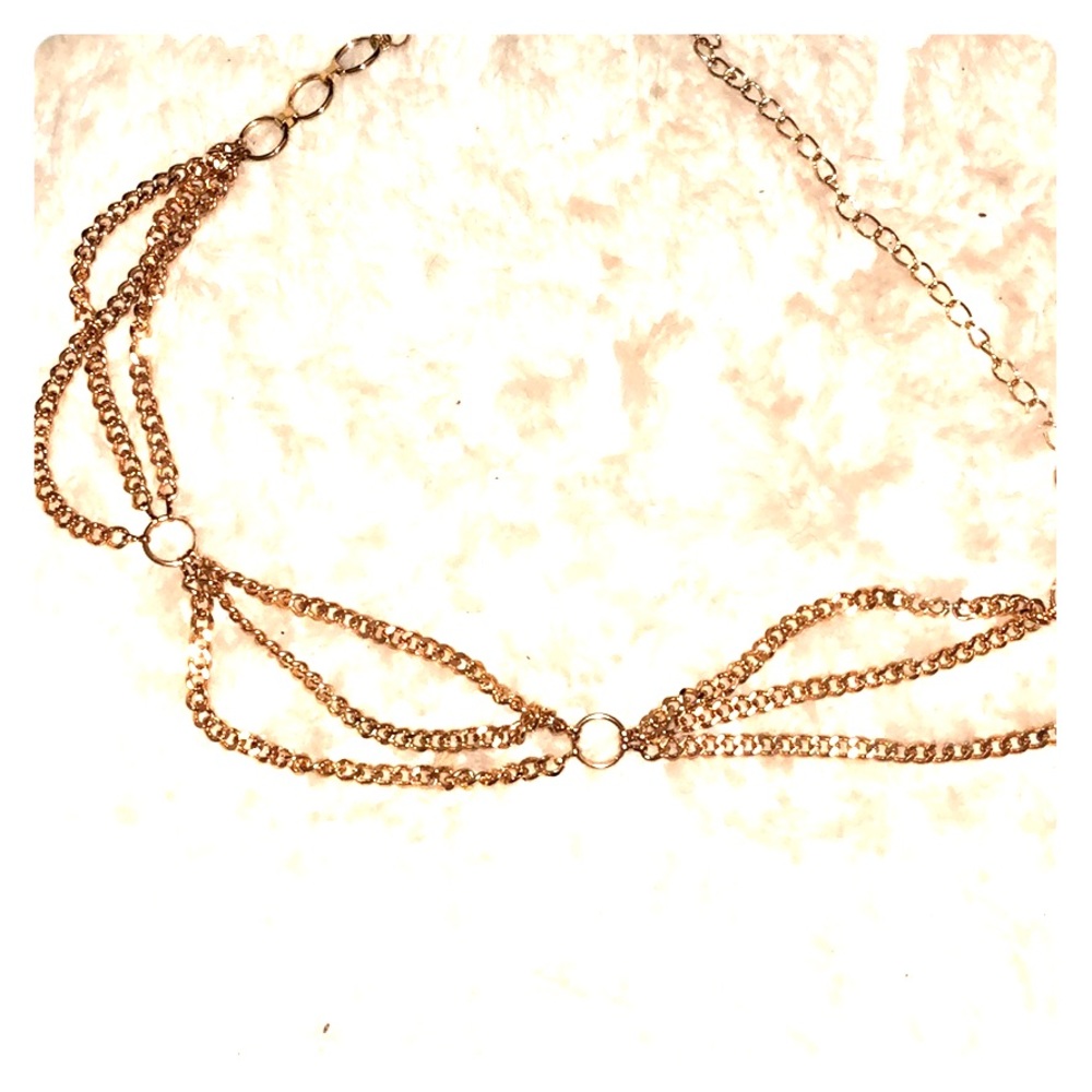 Gold chain belt BEBE NEVER WORN
